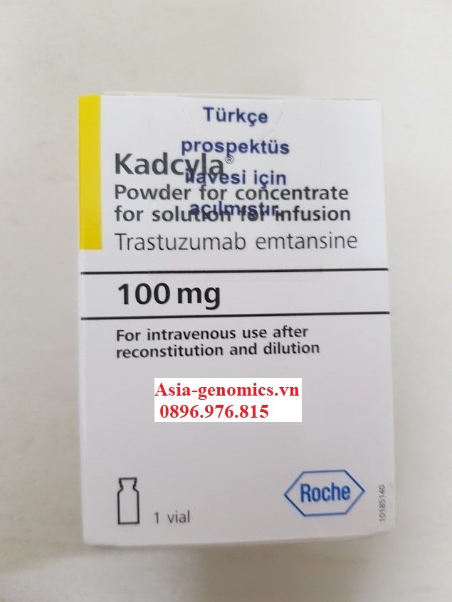 Thuốc Kadcyla 100mg điều trị bệnh ung thư vú hộp 1 lọ