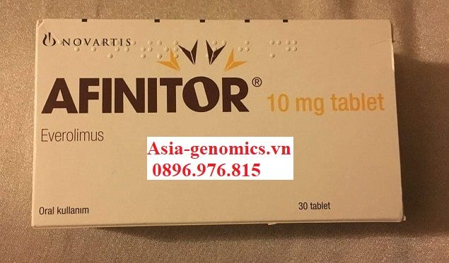 Thuốc Afinitor 10mg điều trị ung thư vú của Thụy Sĩ