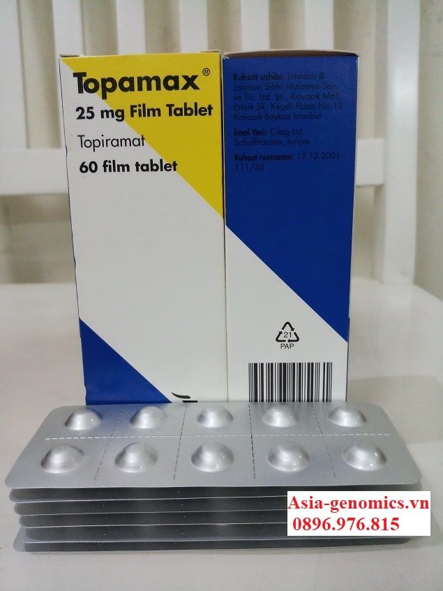 Thuốc Topamax 25mg trị động kinh, ngừa đau nửa đầu