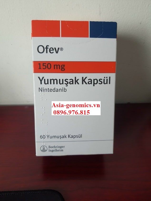 Thuốc Ofev 100150mg nintedanib trị xơ phổi giá bao nhiêu