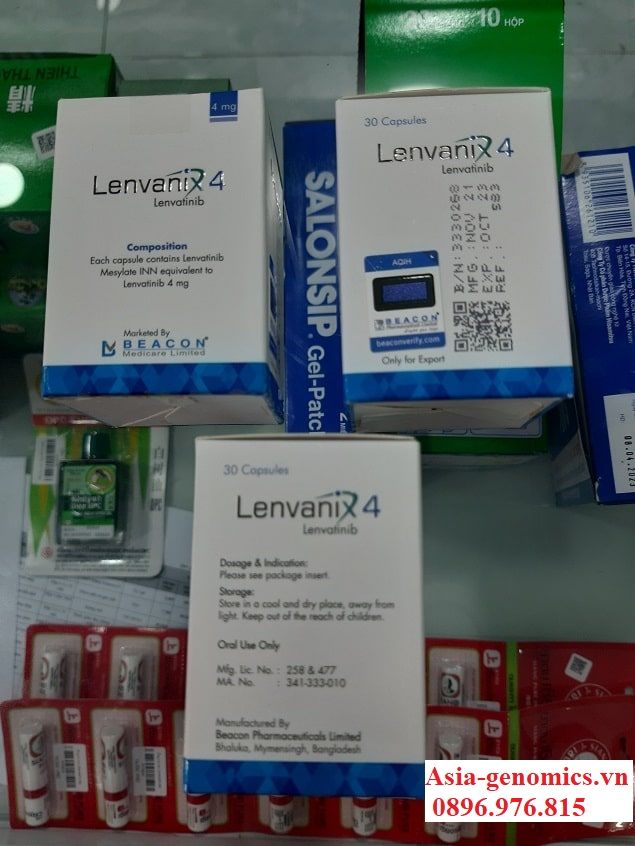 Thuốc Lenvanix 4mg điều trị bệnh K gan, thận, tuyến giáp